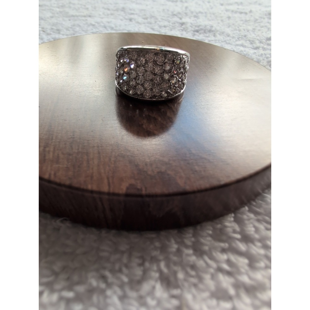 STERLING SILVER Ring With CZ Stones Size 7